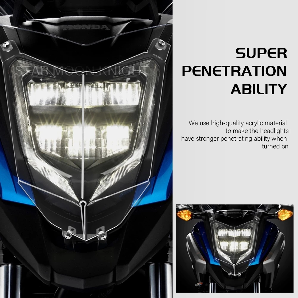 Motorcycle Acrylic Headlight Protector Guard For Honda NC750X NC 750 X 2016 2017 2018 2019 2020 Light Protection Cover