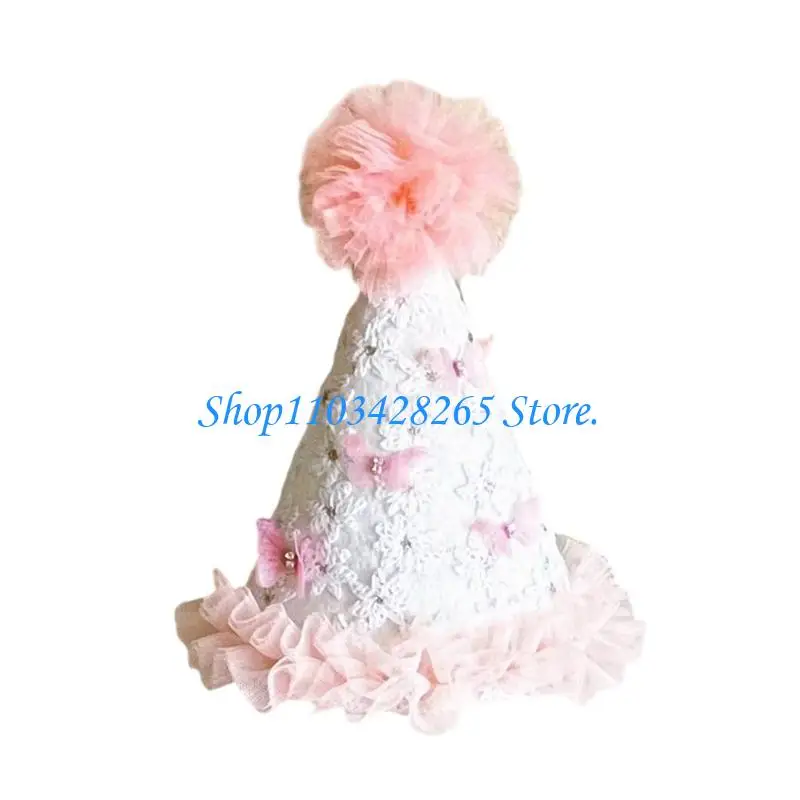 

G2TE Stylish Birthday Headpiece Baby Girls Party Decoration Photo Props Bowknot Hat