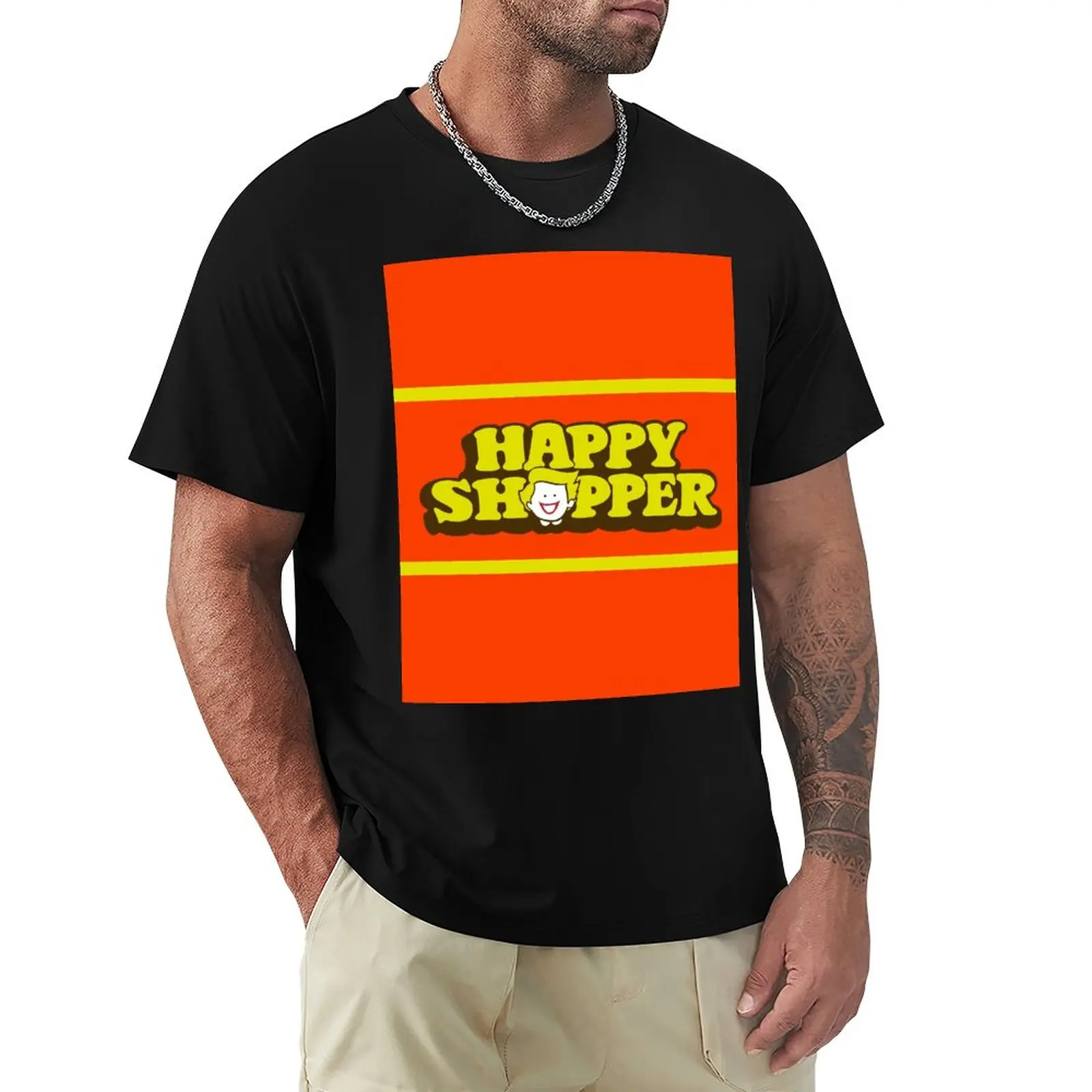 

Футболка Happy Shopper для мальчиков, рубашка с животным принтом, Мужская одежда, короткая футболка, мужские винтажные футболки