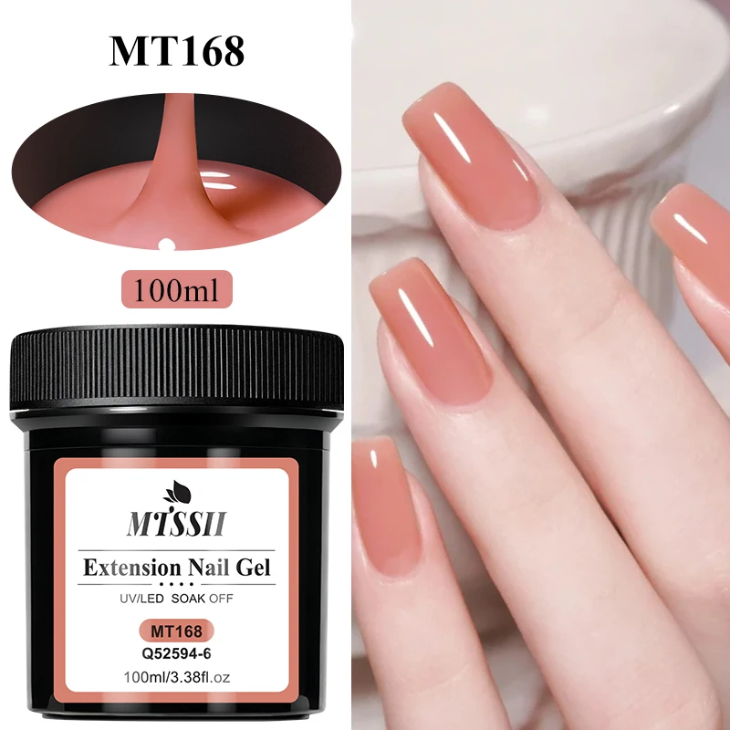 100ml Poly Extension Nagellak Builder UV Nagel Hard Gel Melkwit Transparant Nude Roze Acryl Kristal Soak Off Nagelverlenging Gel