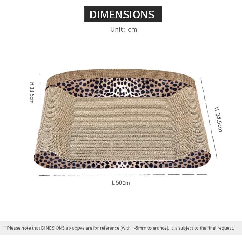 Cat Scratching Board Lounge Furniture Protective Bed 50 Cm Sofa Shape Corrugated Cardboard Cat Scratching Board