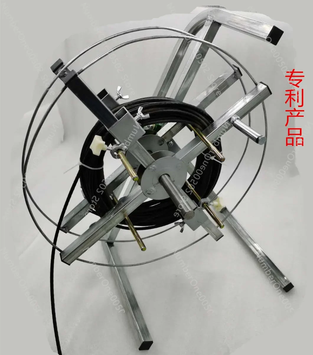 Disk artifact Wire reeling and bundling Cable winding frame Wrapper bv power cord optical fiber network -011
