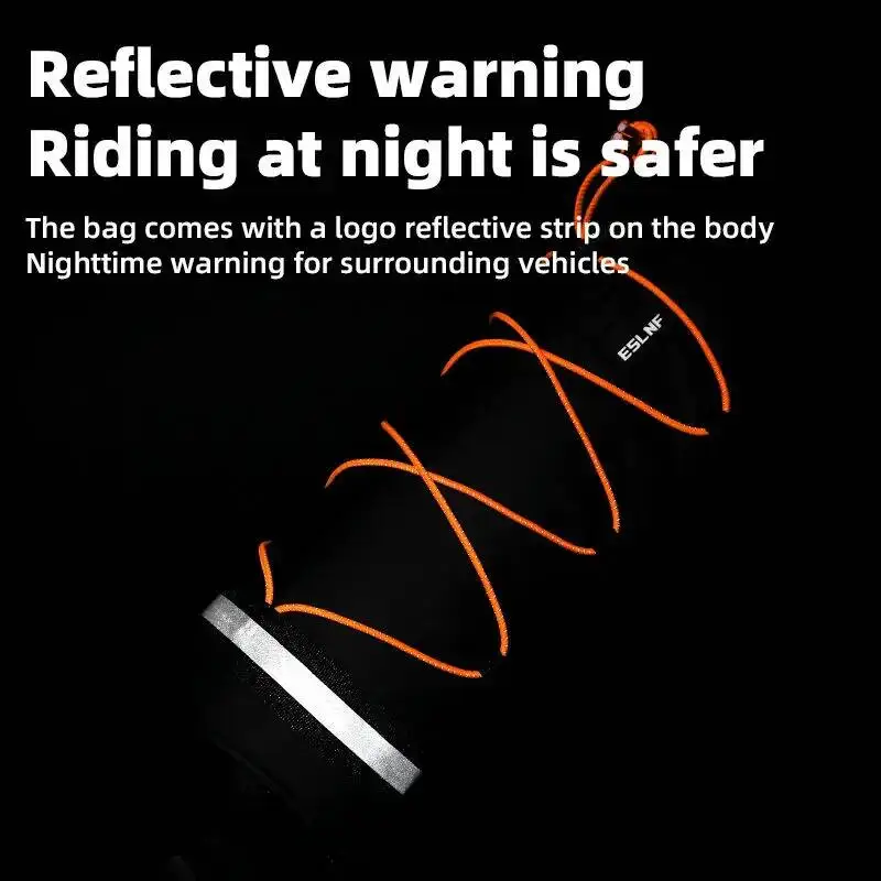 

ESLNF Bicycle Front Tube Rainproof Large Capacity Handlebar Portable Shoulder Multifunctional Reflection Bike Bag