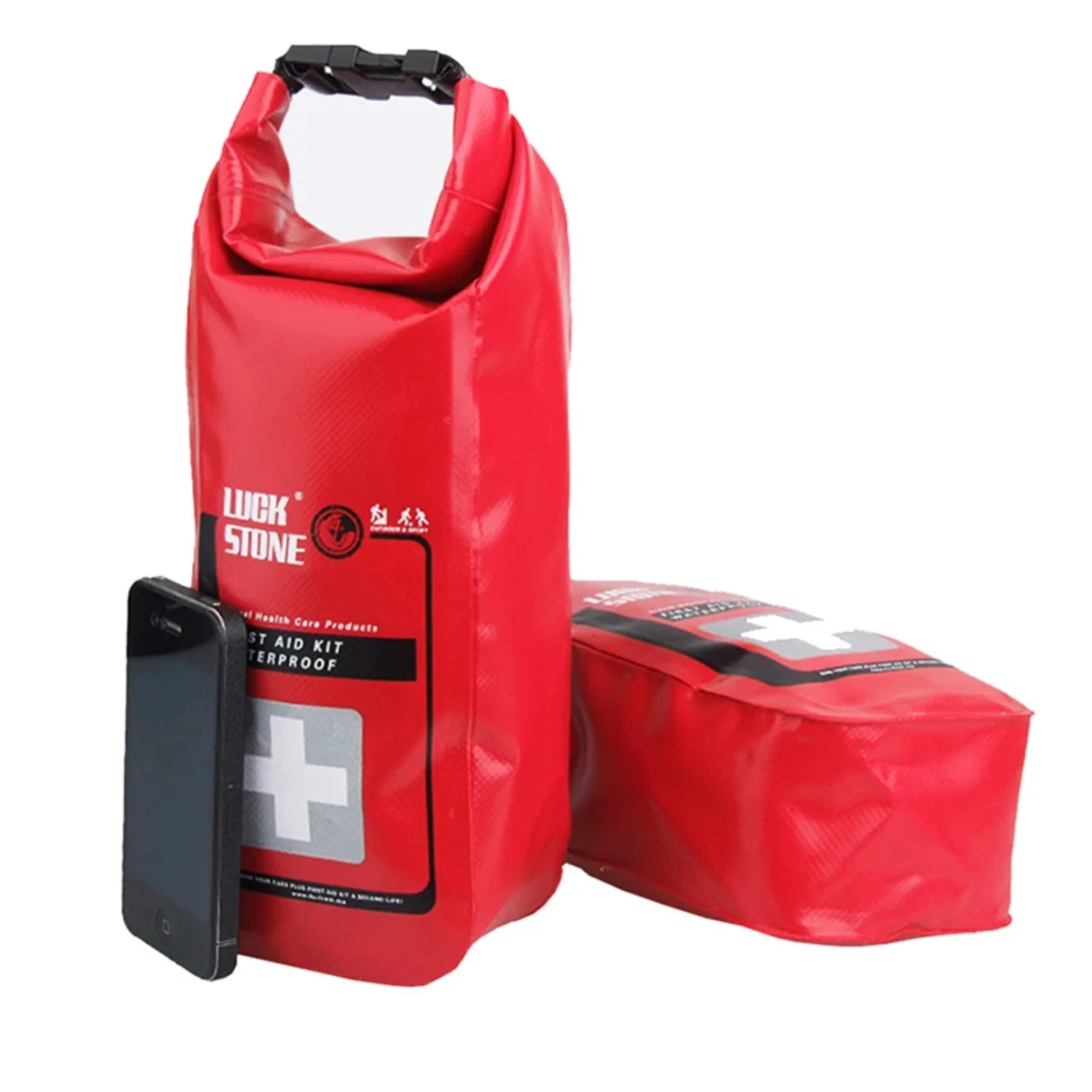 New Red Waterproof 2L First Aid Bag Emergency Kits Empty Travel Dry Bag Rafting Camping Kayaking Portable Medical Bag Equipment