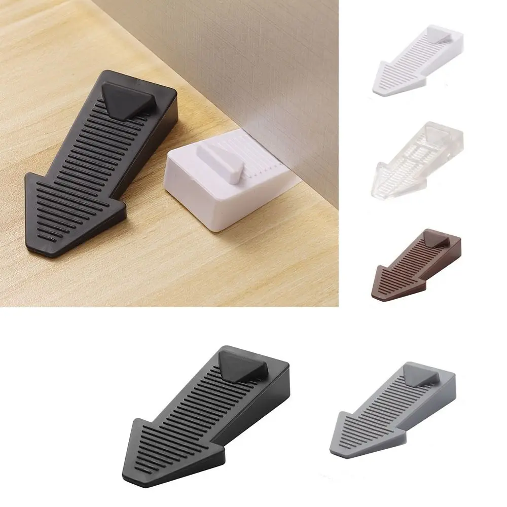 2 ชิ้น Anti - skid Doorstops ประตูบัฟเฟอร์ความปลอดภัยประตู Stackable ซิลิโคนประตูบล็อกชั้น