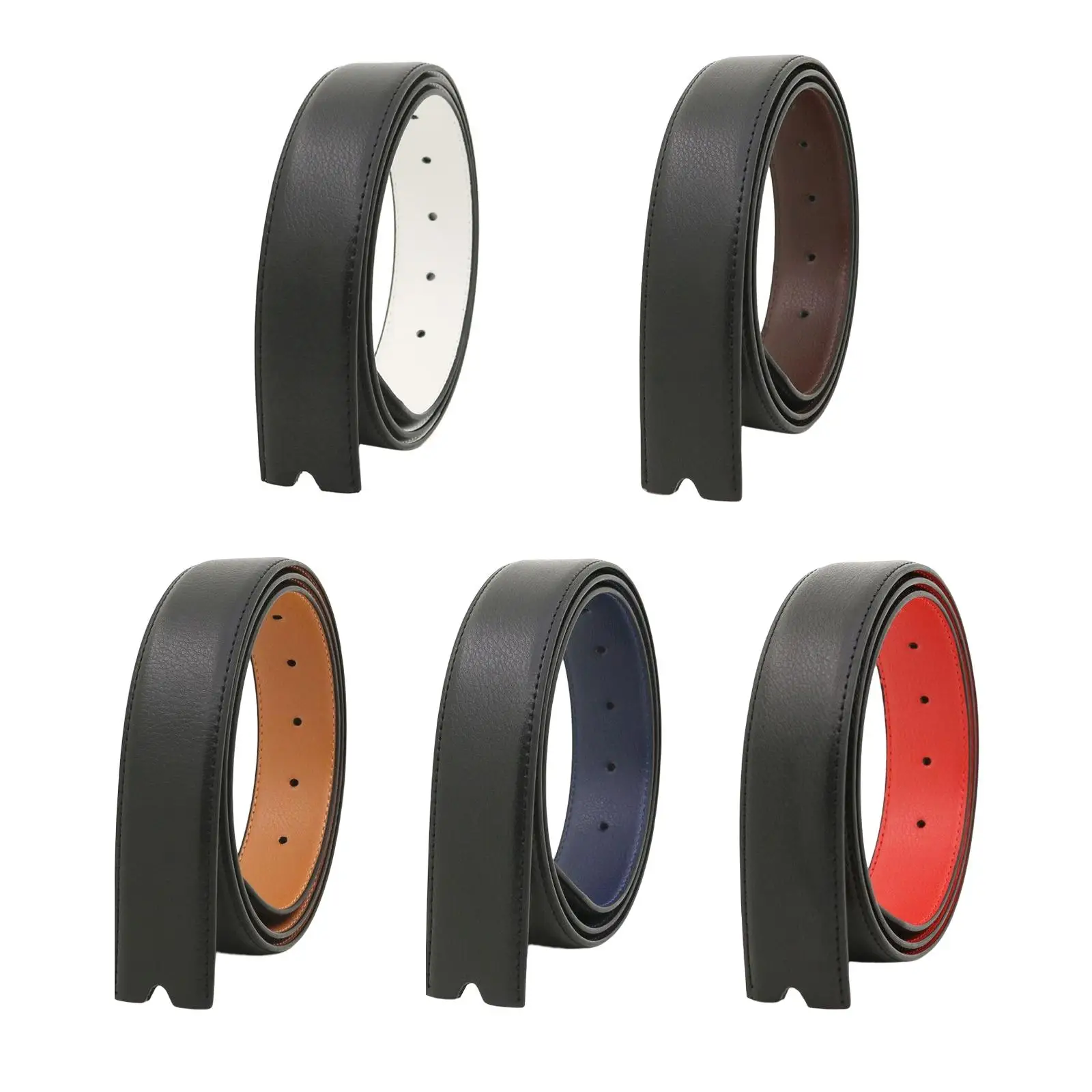 Belt without Buckle Adjustable 125cm Casual Reusable 3.3cm Width Western Belt for Cosplay Dress up Costume Accessory Jeans