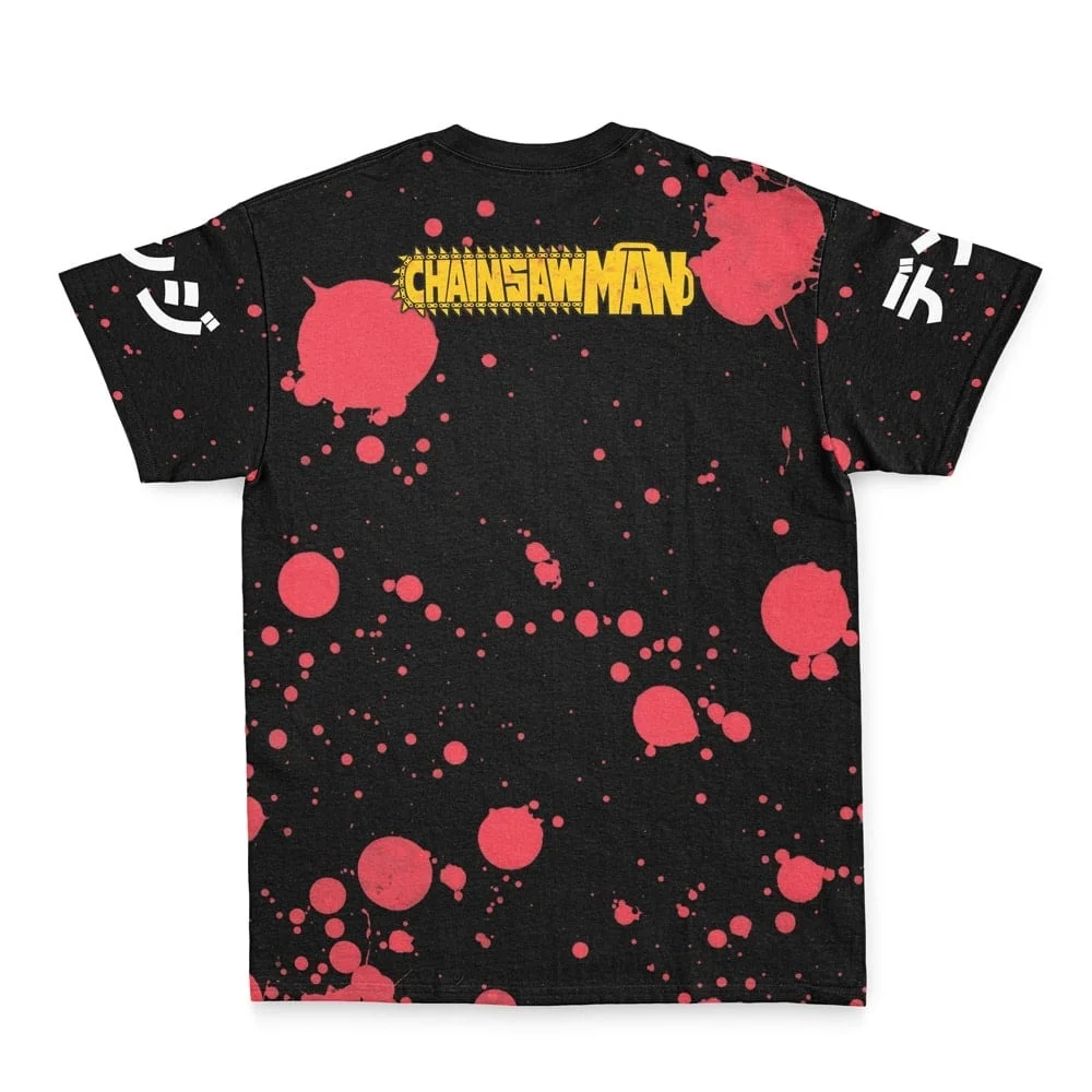 Street Cool Dark Style Chainsaw Warrior Short Sleeved Jersey for Children, Adults, Parent-child Outfit, Quick Drying Sports Top