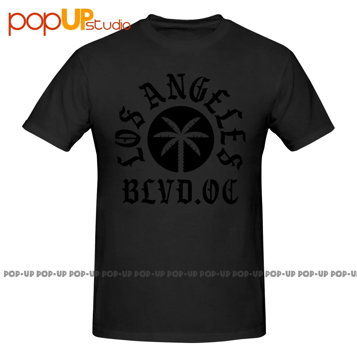 Los Angeles Blvd Boulevard Underground Tattoo Palme P-258 Shirt T-shirt Tee Trend High Quality