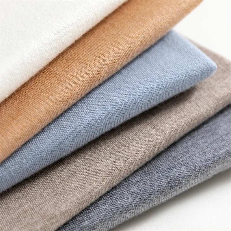 

Premium 00% Fine Wool ort Sve Knitted T-irt Base Layer Loose Casual Korean Sle Versatile Thin Top Trendy round Ne