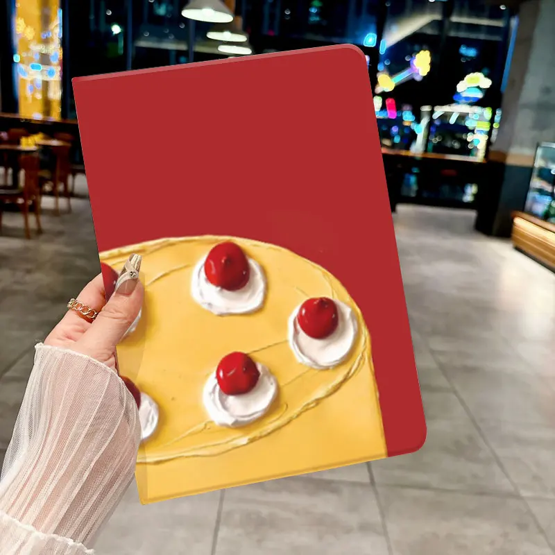 

Strawberry cake pattern case for iPad pro 10/11-Inch 2020/6th/7th /8th /Air 3rd/Air 4th/9th gen/Air 5th Gen 2022/Air 11