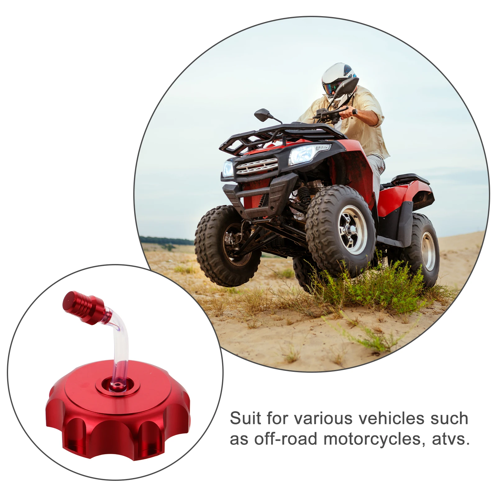 

Aluminum Alloy Motorcycle Fuel Tank Vent Hose Lightweight Gas For Atv Universal Fitment Easy Install Colorful Stylish Motorcycle