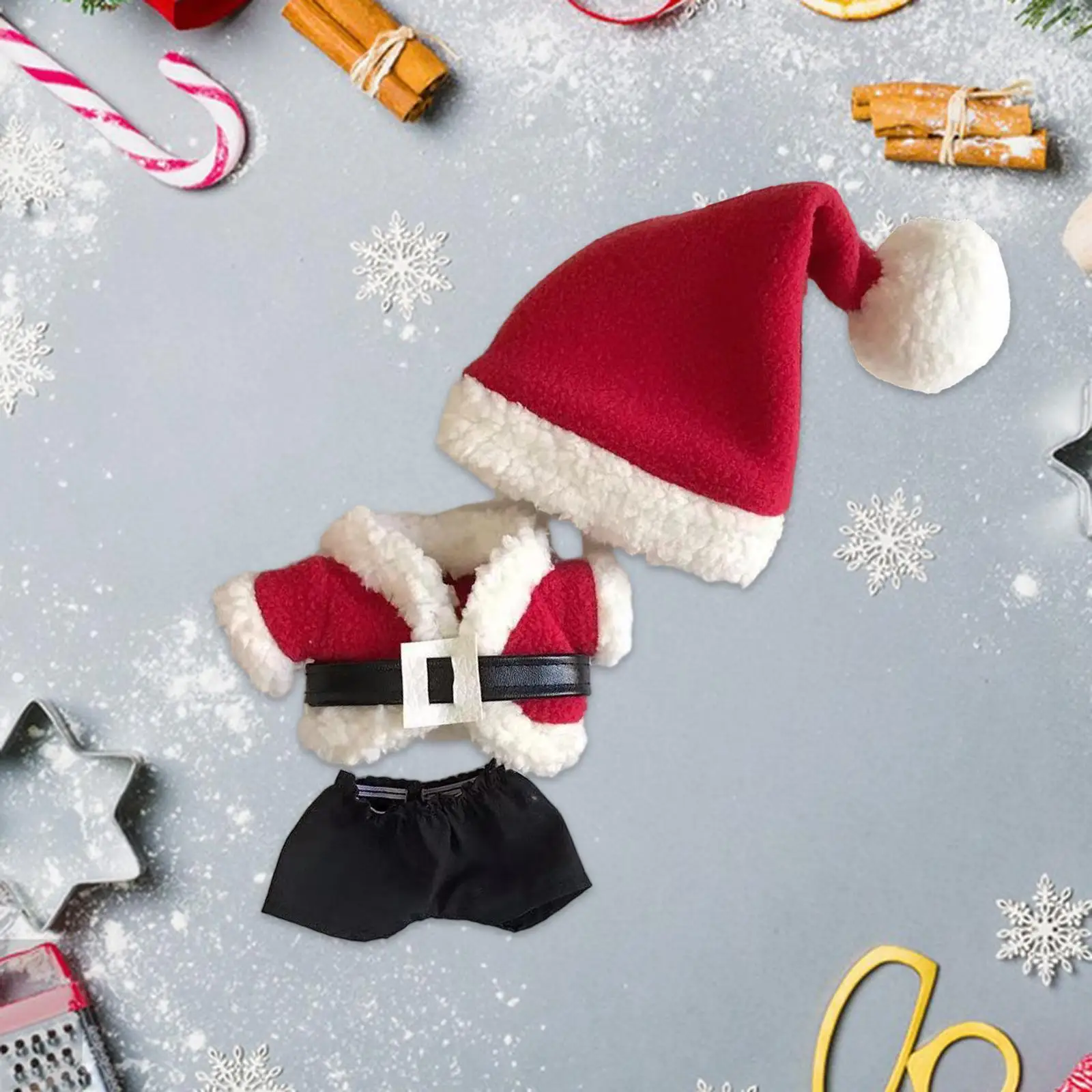 

17 Cm Plush Doll Clothes, Doll Clothes, Santa Claus Clothes, Soft Plush Doll Accessories, Stylish Costumes, Doll Outfit, Cartoon