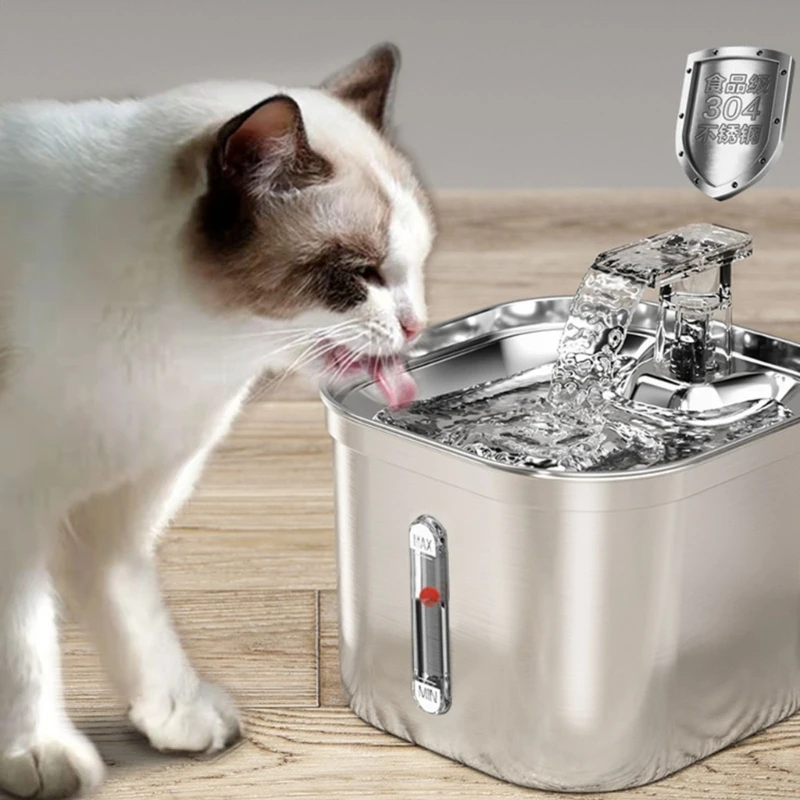 Cats Fountain with Water Filtrations for Pet Dog Cats Automatic Stream Pet Water Fountain Cats Recirculated Water Dispenser