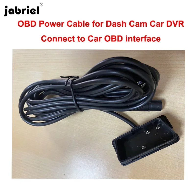 Plug And Play OBD Power Cable for Car Dvr Video Recorder 8 Pin 1.6M Cord Connect to Car OBD interface Dash Cam Camera Power Wire