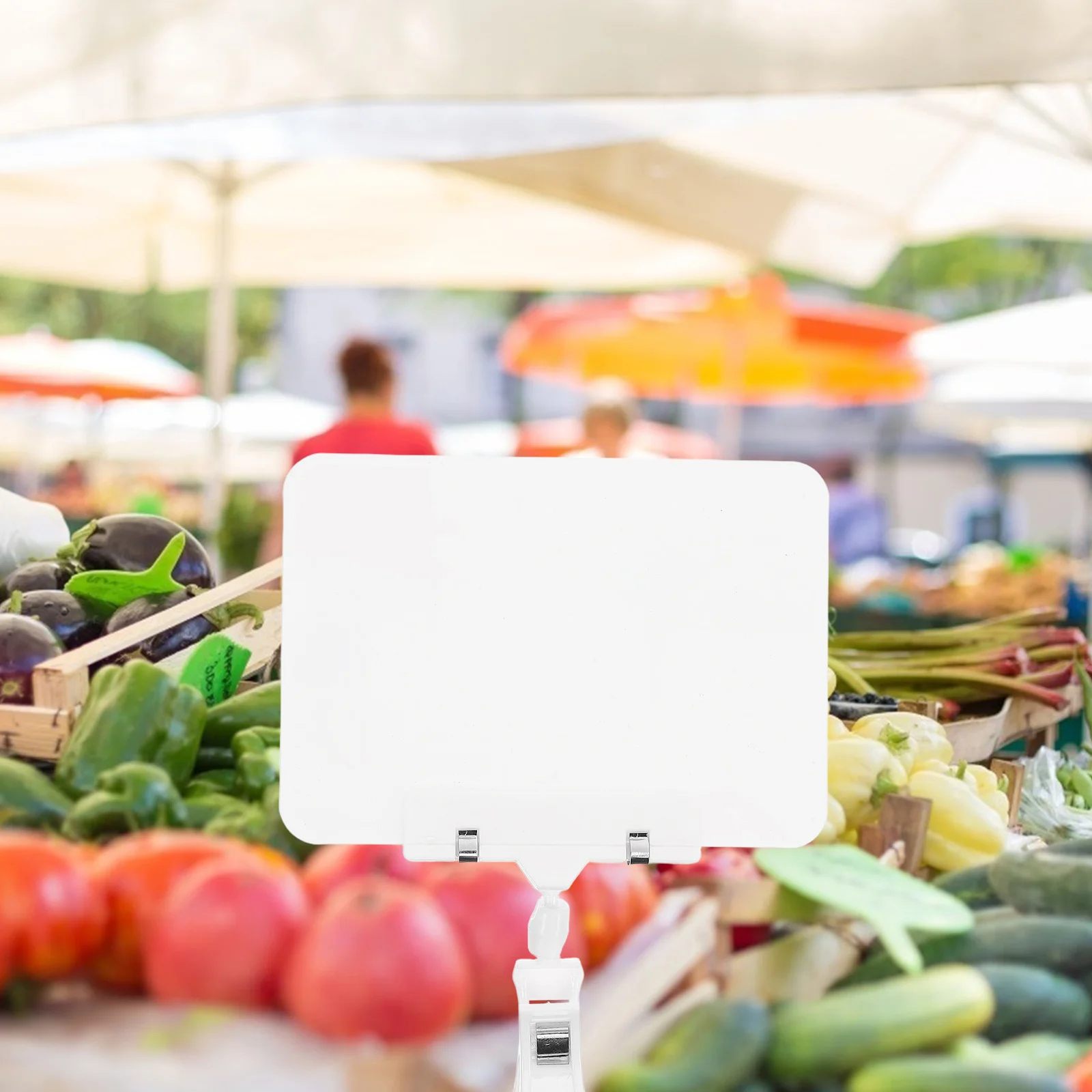 8 مجموعة شارة السعر السبورة مقاوم للماء بولي كلوريد الفينيل حامل قصاصة قابل للمسح ل A6 التجزئة عرض علامة سوبر ماركت الرف التسمية المنظم #5