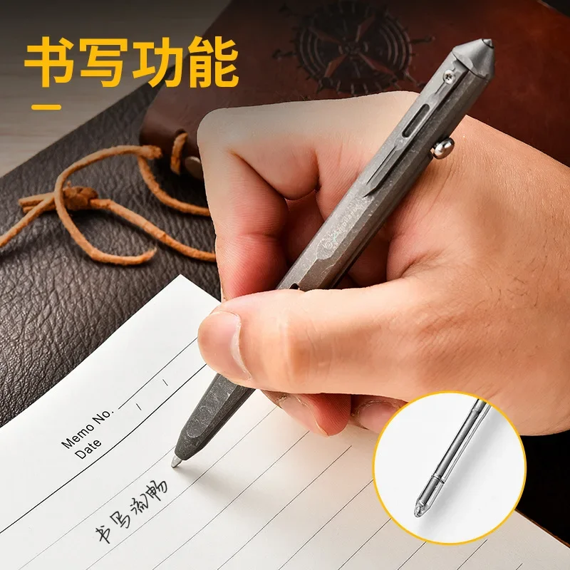 EDC Titanium Alloy Pen With Collection Writing Multi-functional Portable Outdoor EDC Tools