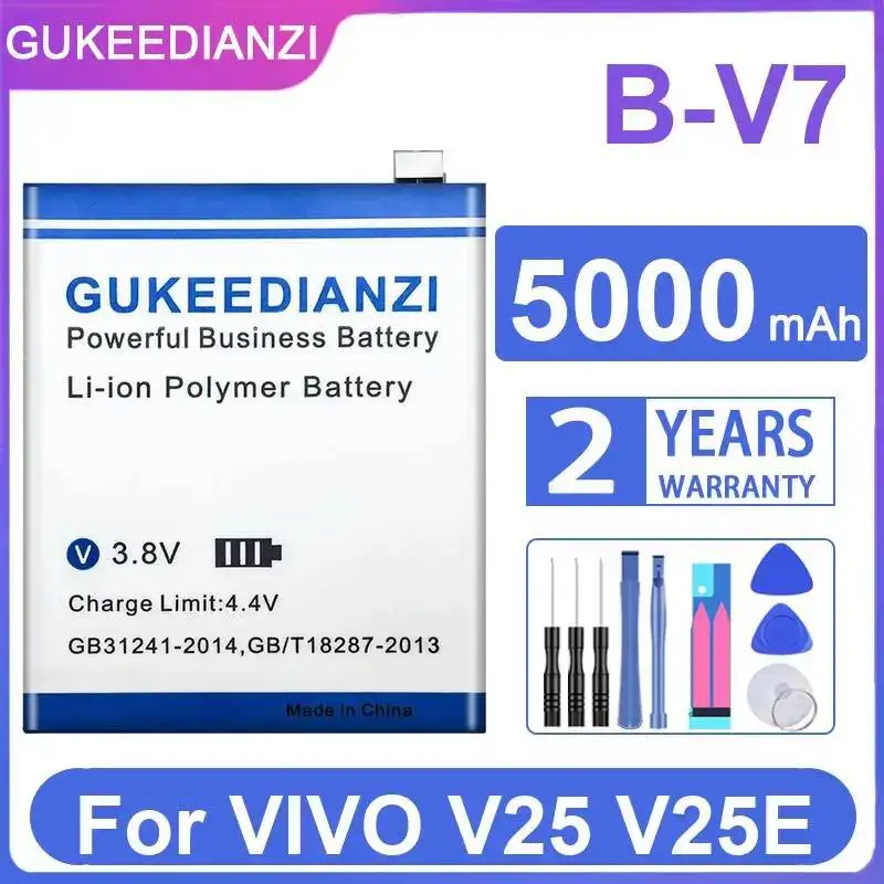 

5000Mah For Vivo V25 V25E B-V7 Mobile Phone Battery Reliable Power Safe