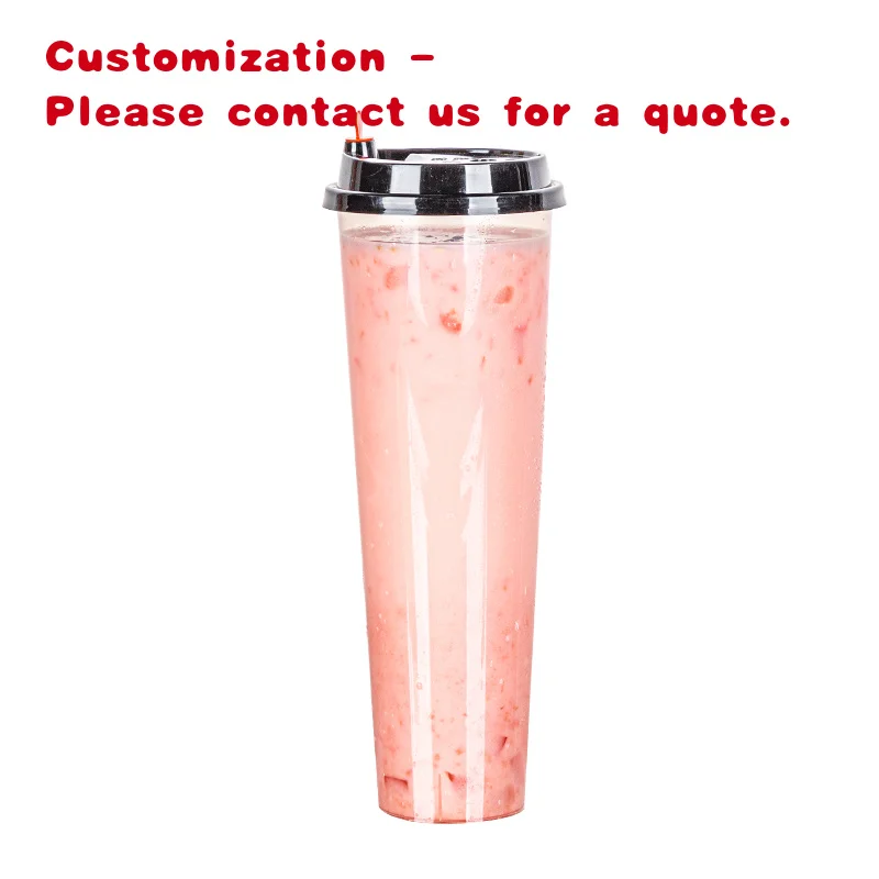 custom.LOKYO 16oz Disposable Plastic Cups PP Injection Cup to Go 90mm Diameter Cold Drinks Smoothies Mil