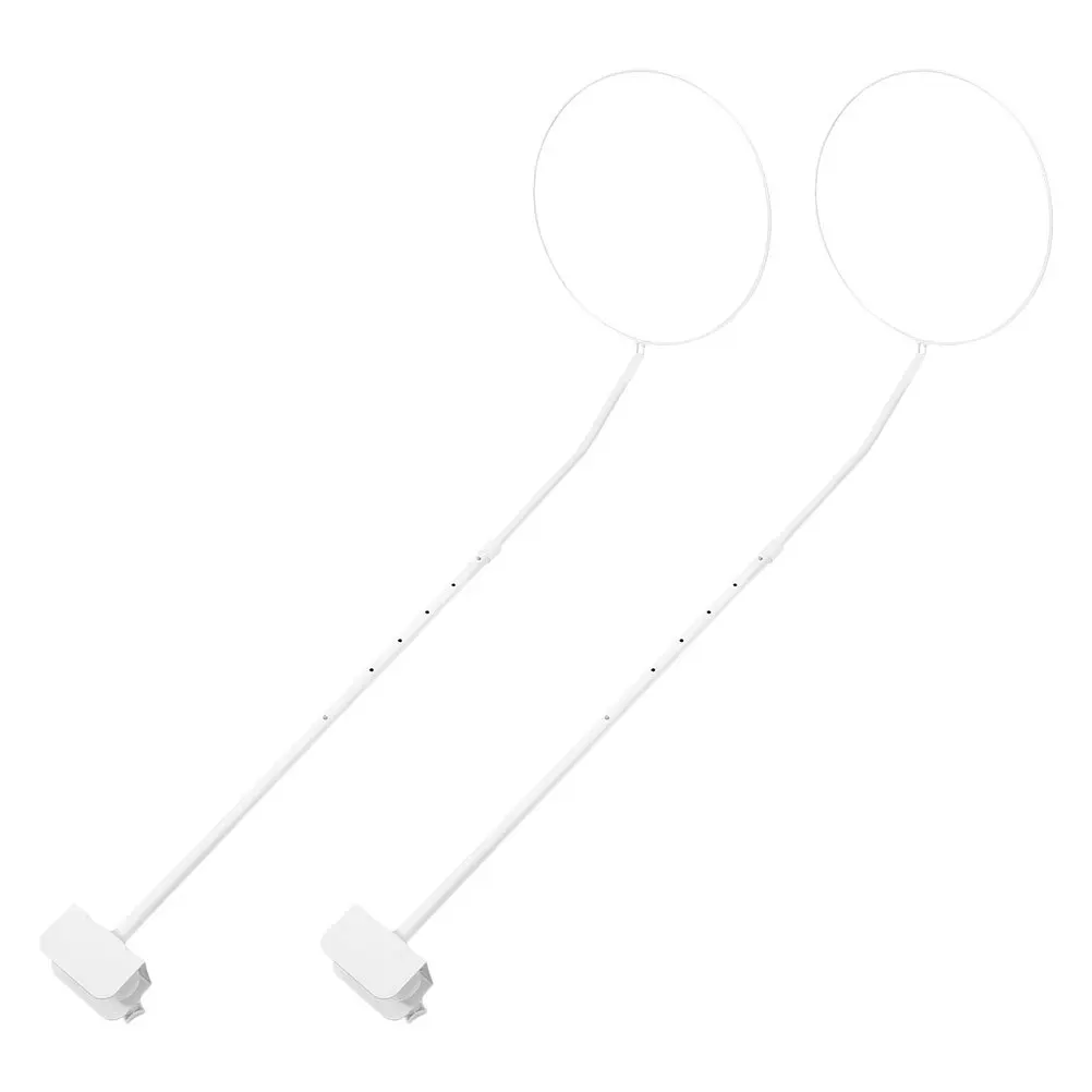 2 juegos de estante para dosel de cuna, soporte de red de hierro ajustable con doble Clip, marco de soporte para cama de bebé, accesorios para guardería
