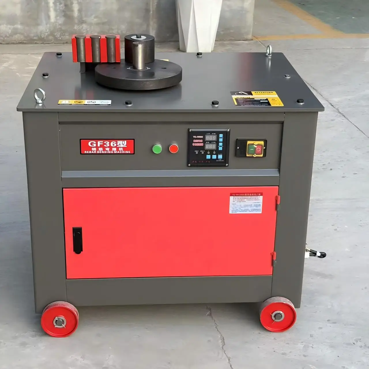 Semi Automatic Electric Rebar Hoop Bending Machine 1440r/min Motor Speed Steel Bar Stirrup Bender