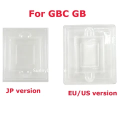 1pc Clear Plastic Cardboard Cartridge Cases Boxes Blister packaging Insert Inner Tray Inlay for GBC GB JP EU US version