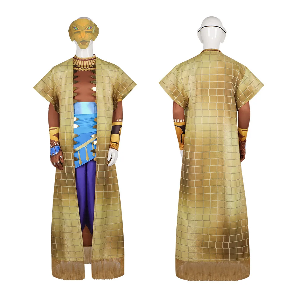 مجموعة أزياء الأسد التنكرية ذات الطابع الشرير بلوزات وسراويل زي الهالوين ملابس الحفلات التنكرية للرجال البالغين