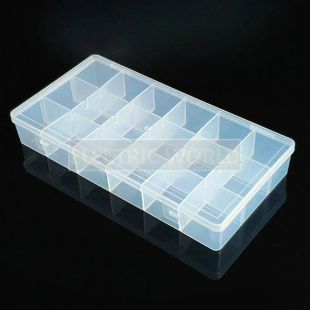 Plastic box Practical Adjustable Compartment bead storage case Container small 8 grids Plastic Box Screw Holder Case Organizer