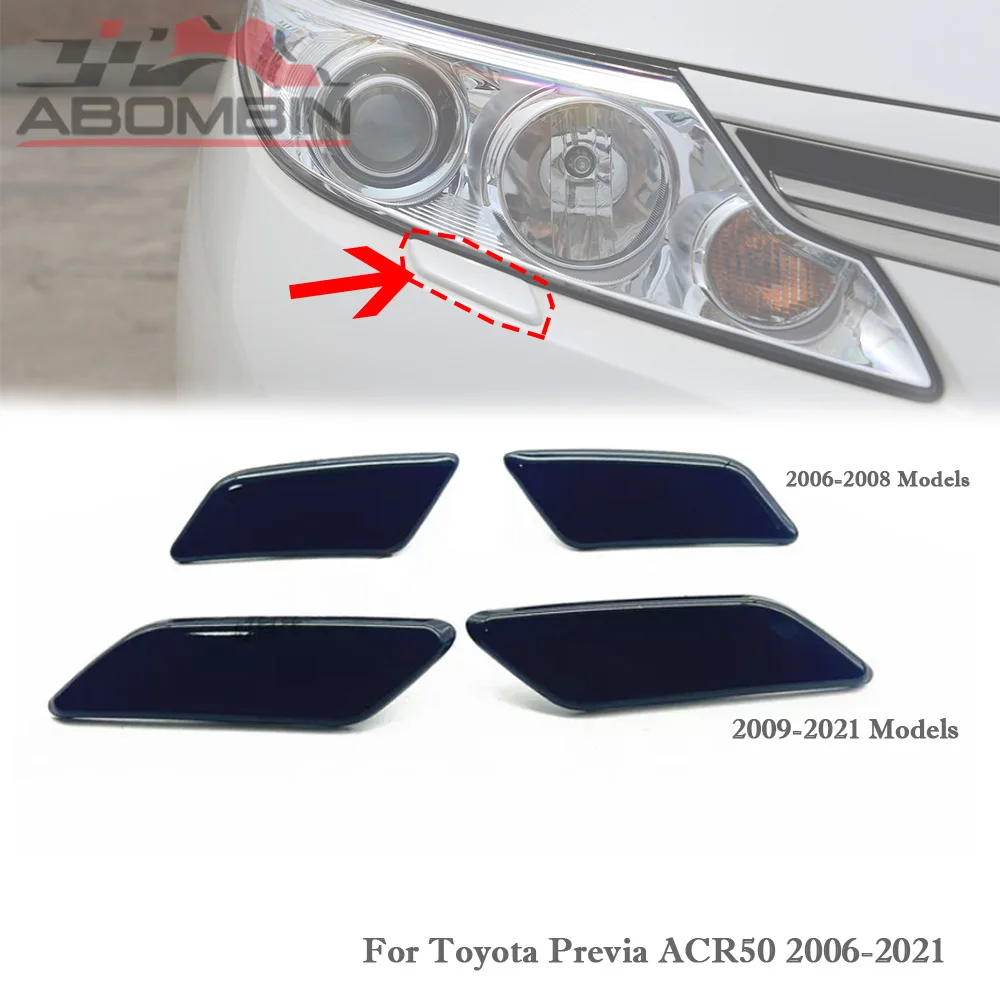 Auto Front Bumper Washer Cover Headlight Cleaning Cover Headlight Spray Cover For Toyota Previa ACR50 2006-2008/2009-2021