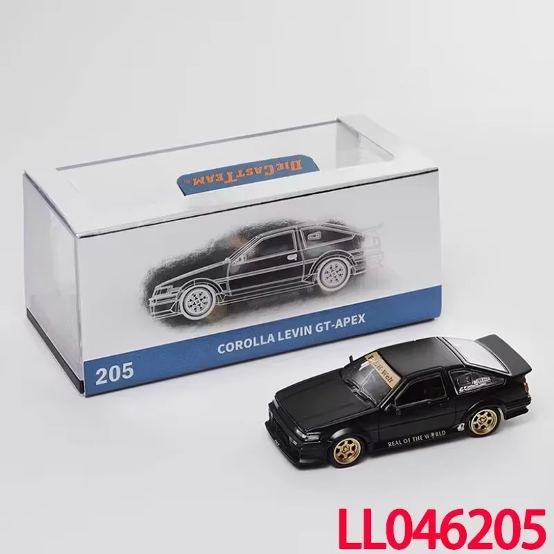 ミニカー at86 DCT 1:64 カローラ レビン GT-APEX AE86 ワイドボディ改造版 合金製