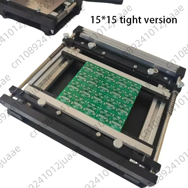 10X10cm20X20cm PCB steel mesh solder paste printing table SMT solder paste printing manual small and micro mesh printing machine view 3