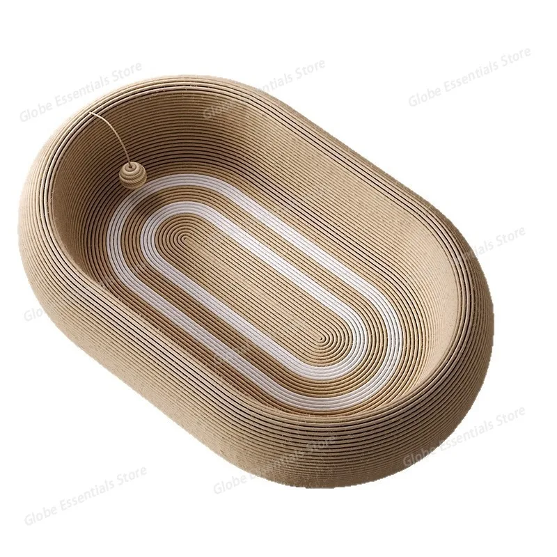 Wear-resistant Upgraded Large Sisal Cat Scratcher Bed: All-in-one Claw Sharpener for Cats Anti-slip bottom