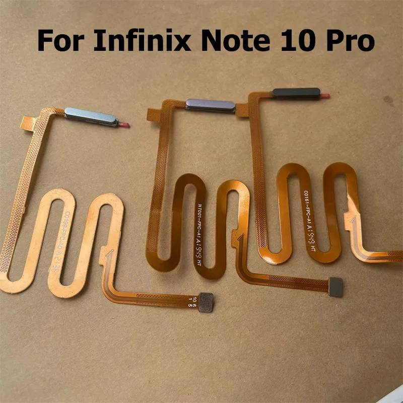 For Infinix Note 10 Pro Power Button Touch ID Finger Scanner Fingerprint Sensor Flex Cable