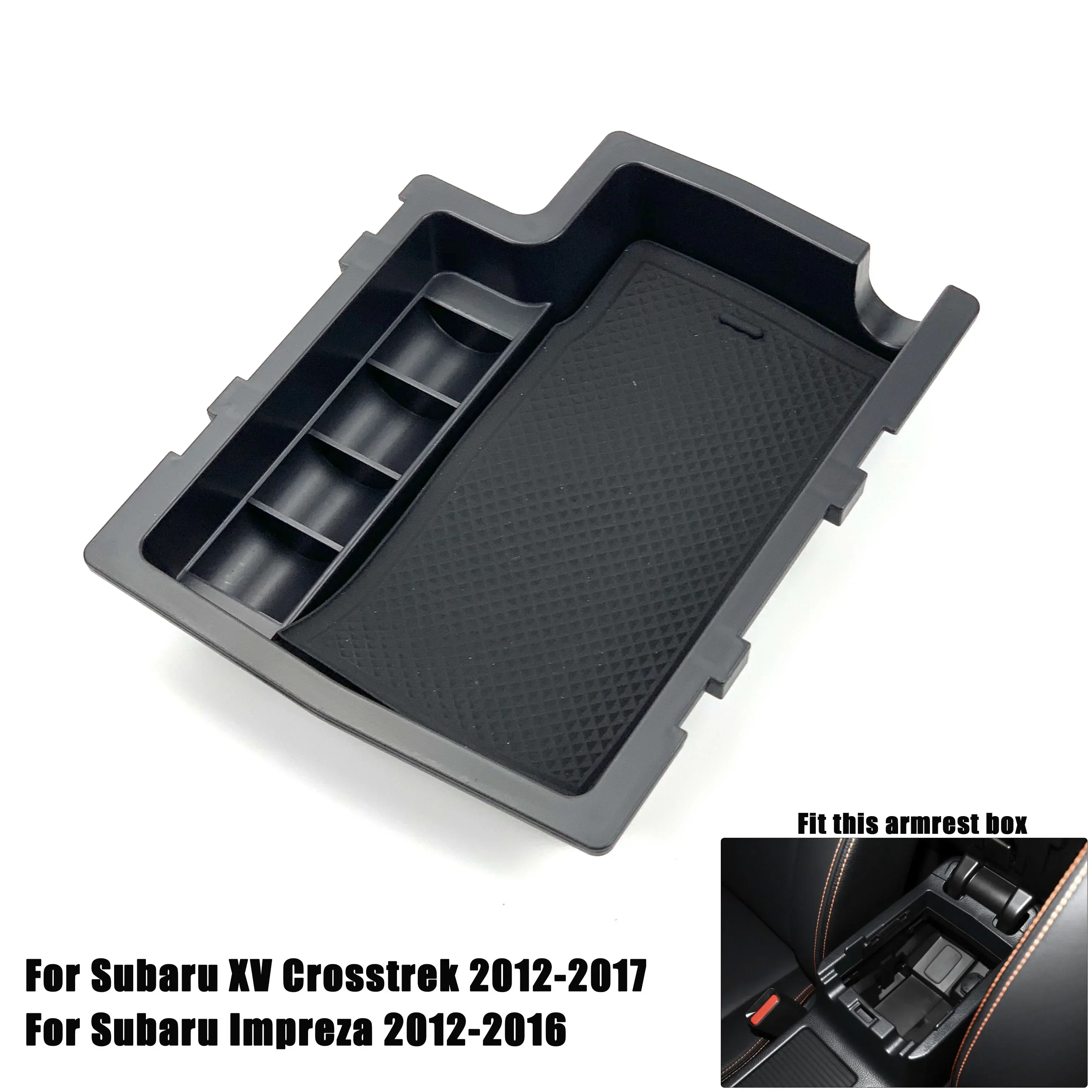For Subaru XV Crosstrek Impreza Outback Legacy Forester Car Accessories Central Armrest Storage Box Console Tray Holder Palle