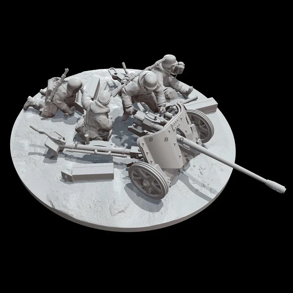38mm1:48 50mm1:35 Resin Soldier model kits figure colorless and self-assembled 3D Printing with baseTD-6753/3D