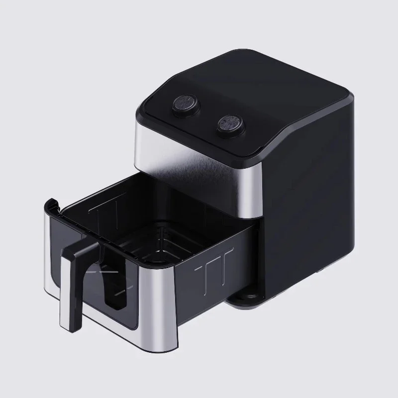 

8.0L Stainless Steel Fryer Modern Square Design Single Pot Chicken Electric Oil Free