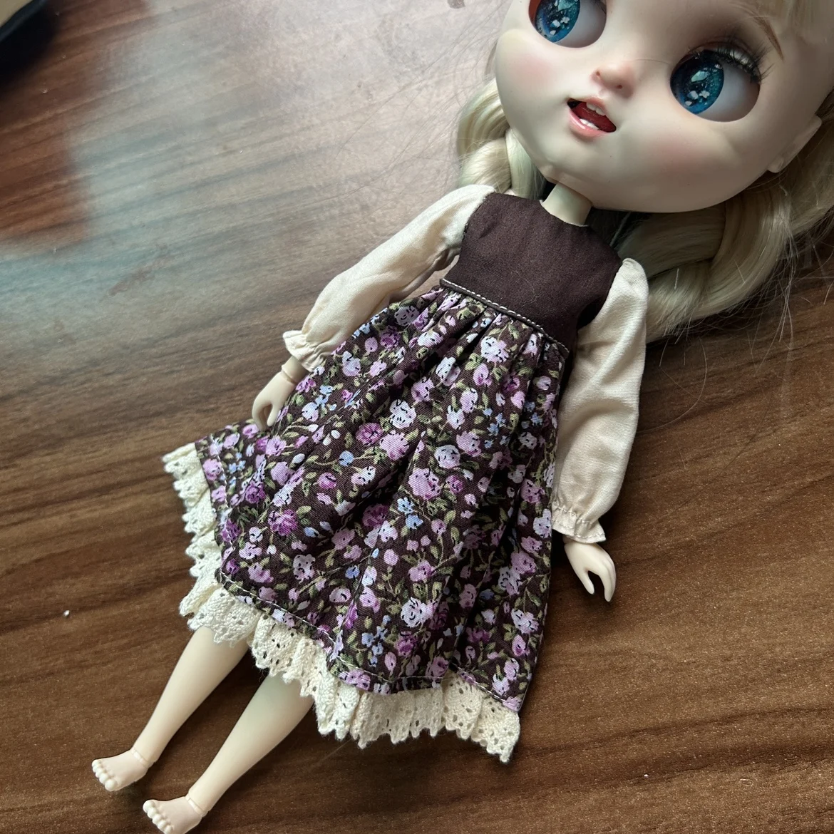 Blythe doll clothes rustic dress Multi-color Handmade Dress for  Blythe doll 28-30 cm OB22 OB24 AZONE accessories ...