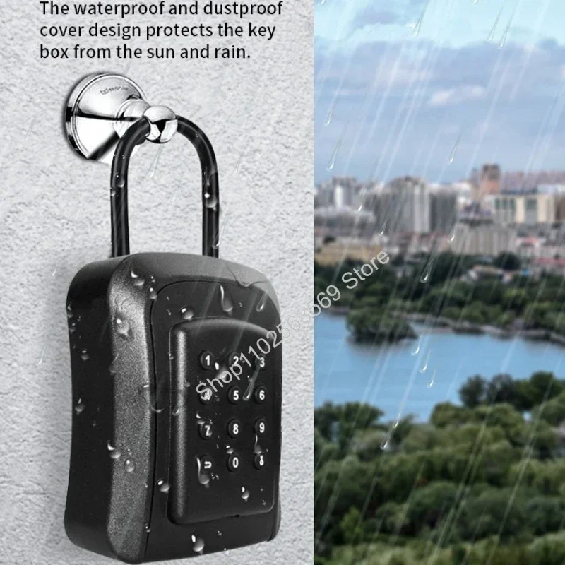 Tuya/TTlock Smart Password Lock Box Homestay Key Box Password APP Unlocking Anti Theft IP65 Waterproof Electronic Lock Box