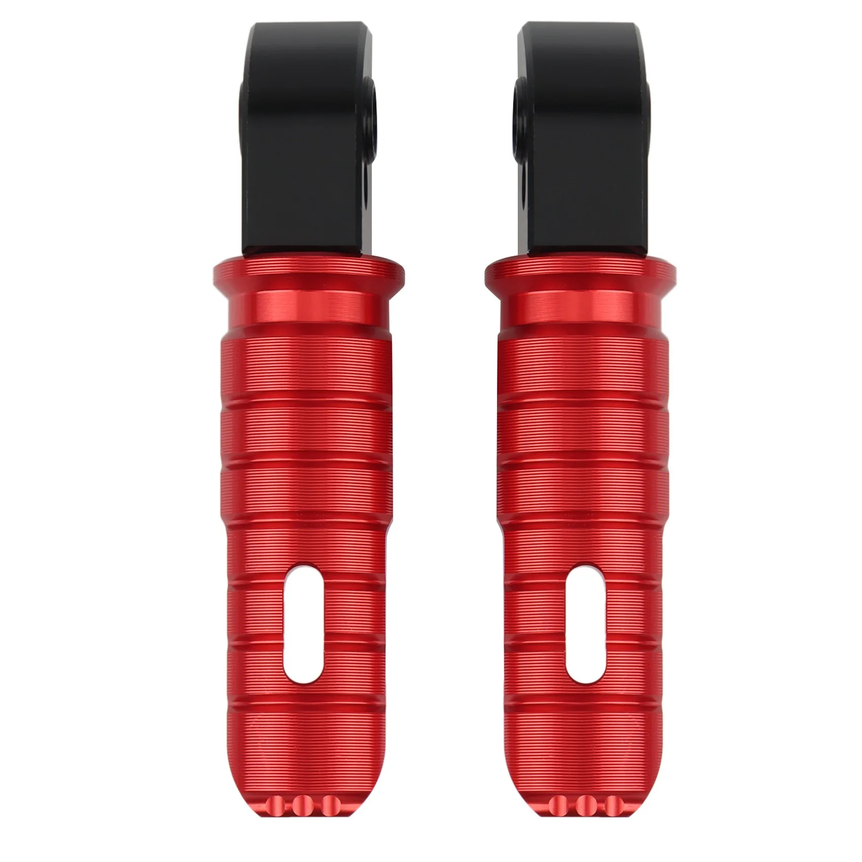 Rearset Rear Foot Pegs Footpegs for TRIUMPH Street Scrambler 900 Bonnevill Bobber Black TFC T120 T100(Red)