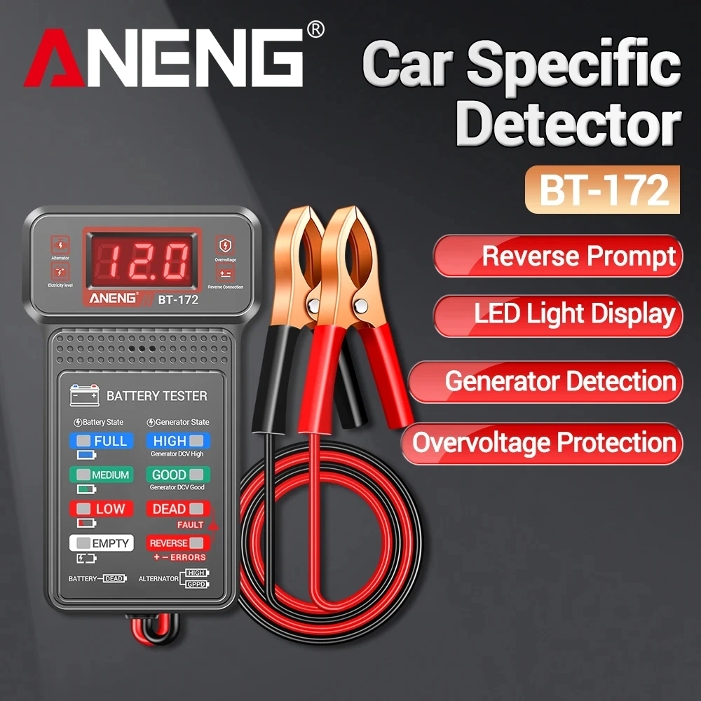 ANENG BT-172 12V Digital Battery Tester Car Battery Indicato