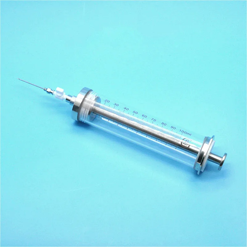 

Air Tightness Microliter Syringe Valve Type Airtight Micro-injector Valve Microsampler Syringe With PTFE Switch 25 50 100 200ml