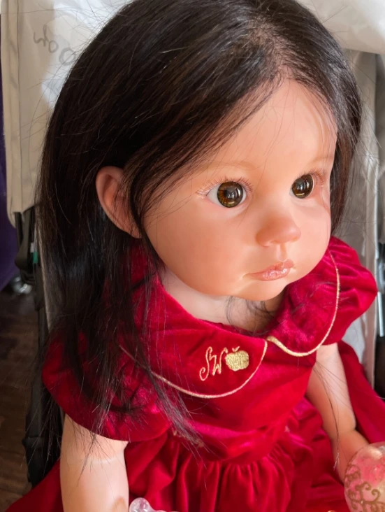 NPK 27 ''كمية عالية غير مكتملة لتقوم بها بنفسك أجزاء الدمية تولد من جديد دول كيت جولييتا حجم كبير طفل فتاة لينة اللمس الحقيقي #2