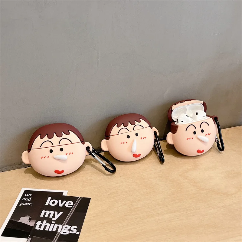 Cute 3D Cartoon Snot Boy For Airpods Pro 2 Case,Soft Bluetooth Protective Earphone Cover For Airpods Pro Case For Boys Men