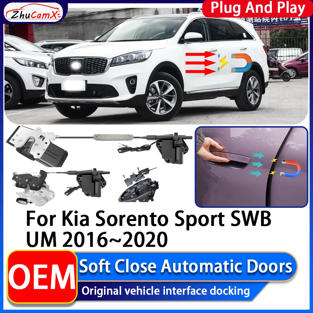ZhuCamX OEM Electric Suction Power Soft Close Car Door Automatic Door Closing System For Kia Sorento Sport SWB UM 2016~2020