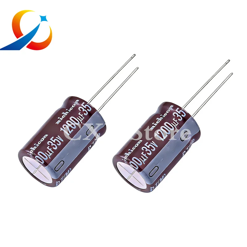 

5 шт. PJ 35V1200UF объем 16X25 мм электролитический конденсатор Nichicon UPJ1V122MHD6 LOW ESR 1200 мкФ 35 В новый