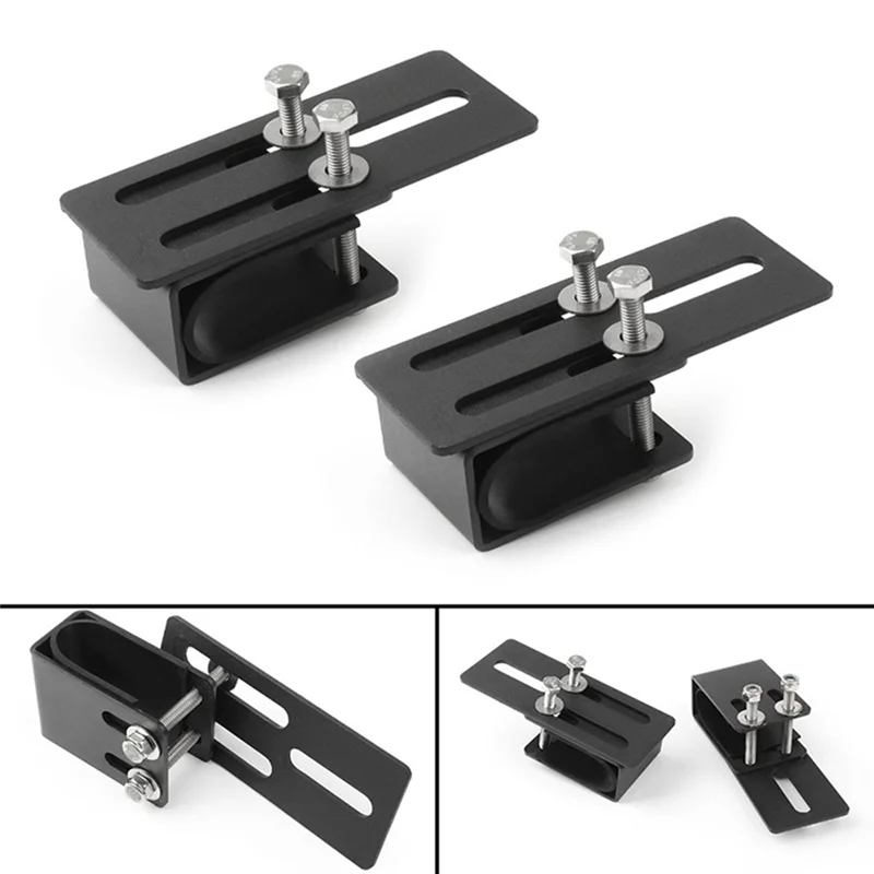 ABTC-2Pc Universal Led Light Bar Roof Rack Mount Bracket No-Drill Installation For Suvs & Off-Road Vehicles