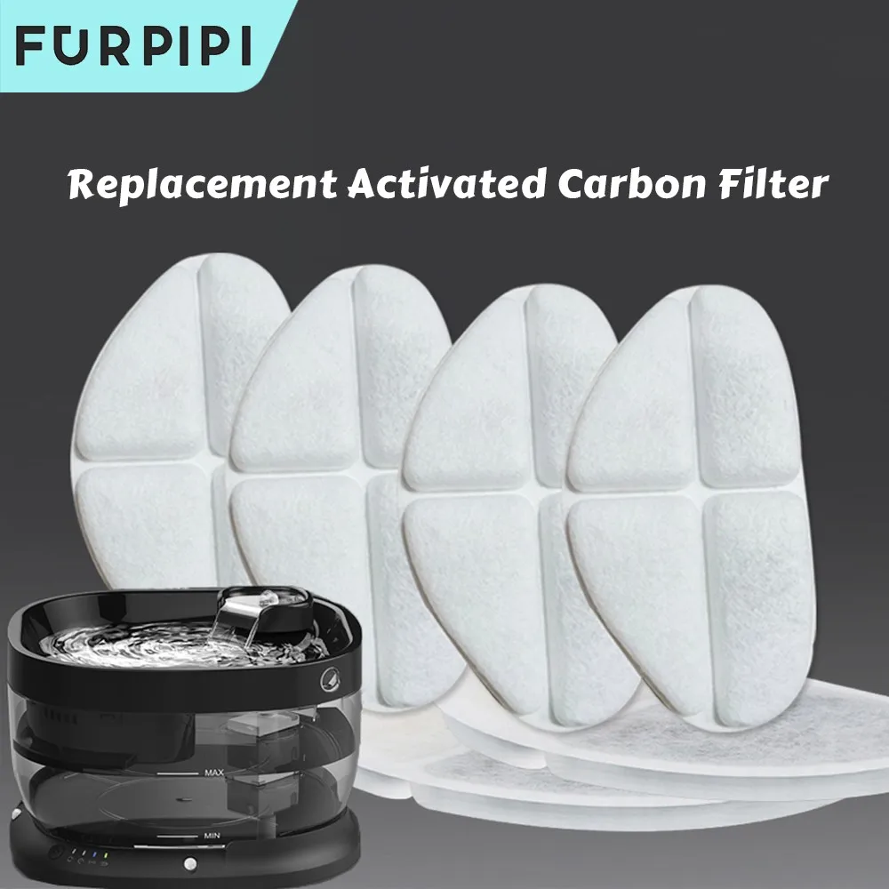 

Replacement Activated Carbon Filter For Cat Water Drinking Fountain Replaced Filters Flower For Dog Pet Round Fountain Dispenser