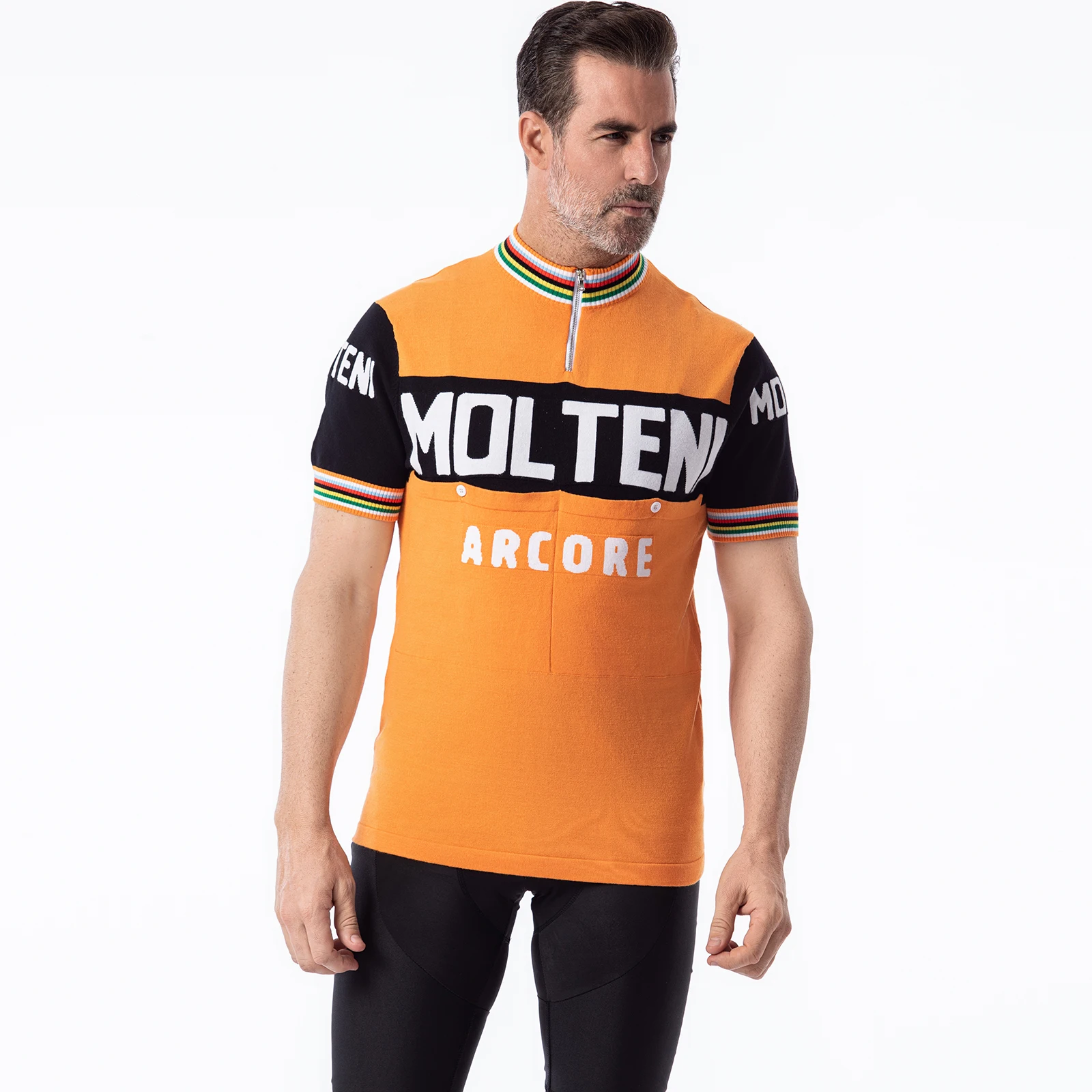 Camisola de ciclismo Molteni Arcore, Bicicleta veste Top, 1970