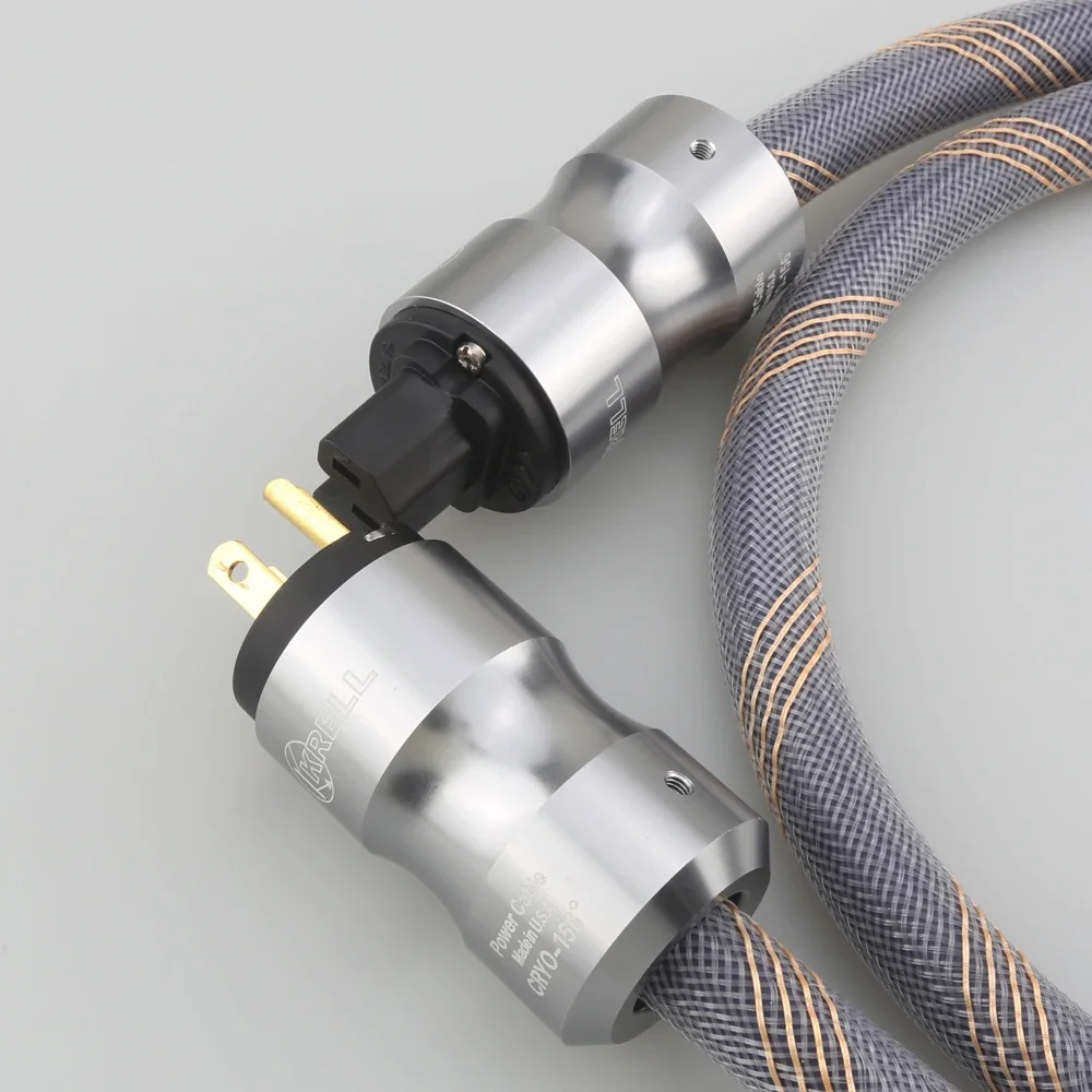 

HIFI Krell Audiophile P101 OFC Audio Power Cable With Gold Plated US EU Plug Schuko AC Main Supply Cord High Fidelity
