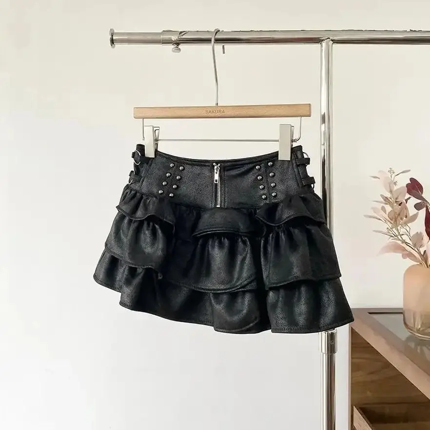 2026 Y2K Sweet Cake Skirt Women High Waist Mini Pleated Skirt Japanese Harajuku Female Kawaii Retro Party Streetwear Clothing
