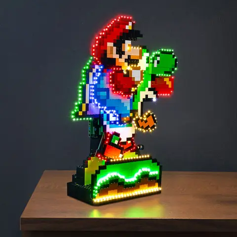 LED Light Kit for LEGO 71438 Super Marioed World: Marioed & Yoshi's Model Toy Set Not Include Building Blocks